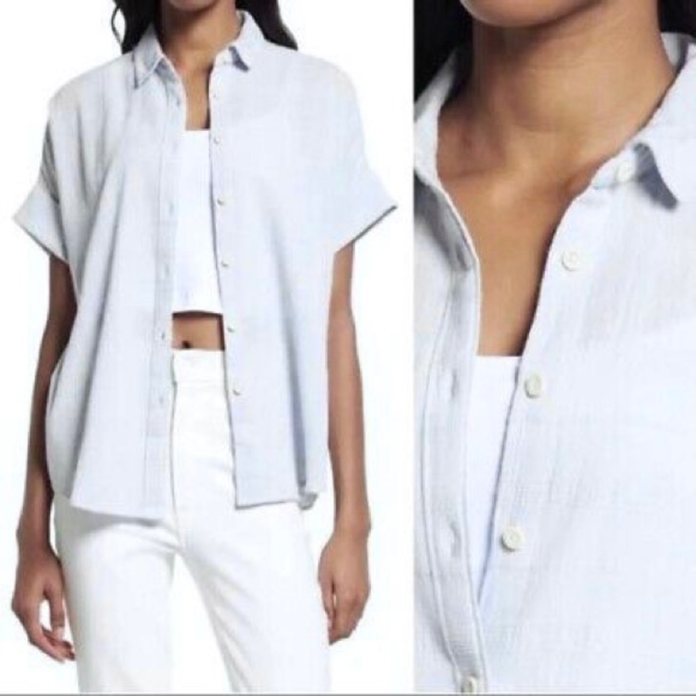 MADEWELL Courier Pintuck-Back Windowpane Shirt